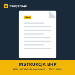 Instrukcja BHP na stanowisku: Technik informatyk