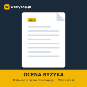 Karta oceny ryzyka zawodowego: Programista full-stack