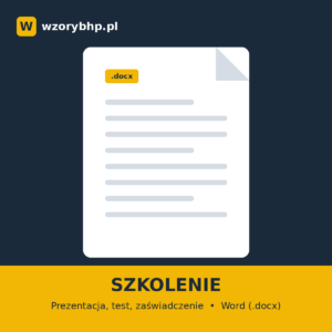 Szkolenie wewnętrzne – obowiązki kierownika w zakresie BHP (art. 212)